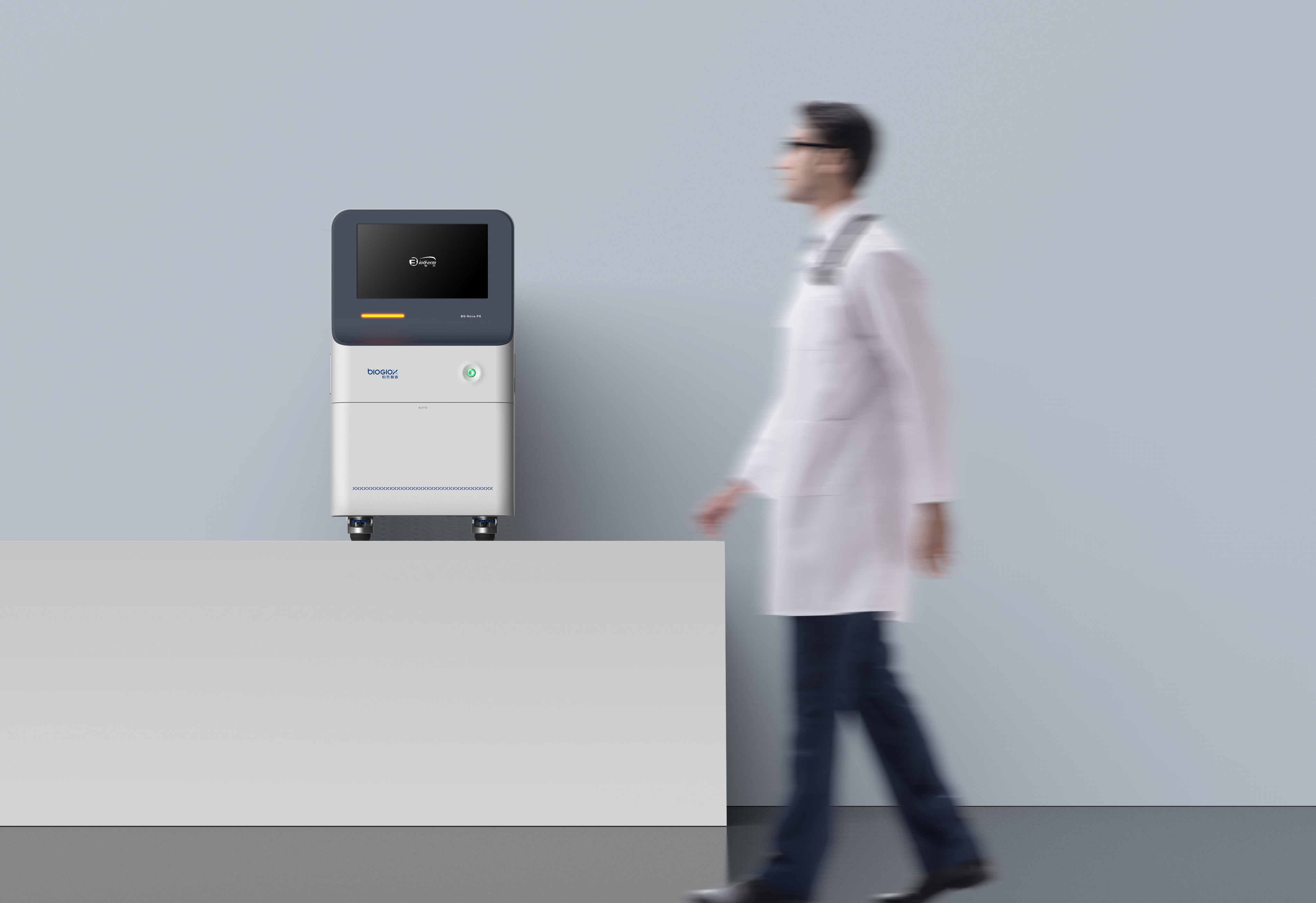 Automatic nucleic acid detection analyzer，In vitro diagnostic equipment，Medical product design，Gravity design，