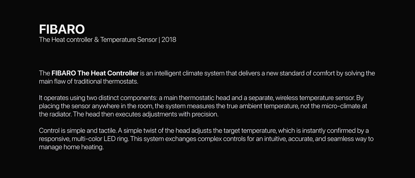 FIBARO head control thermostat，sensor，True constant temperature，Knob Rainbow Ring，