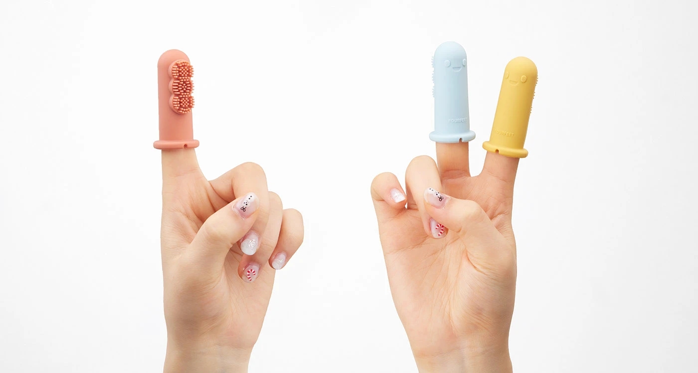 Finger toothbrush，Baby Oral Care，Toy，Dino Finger，