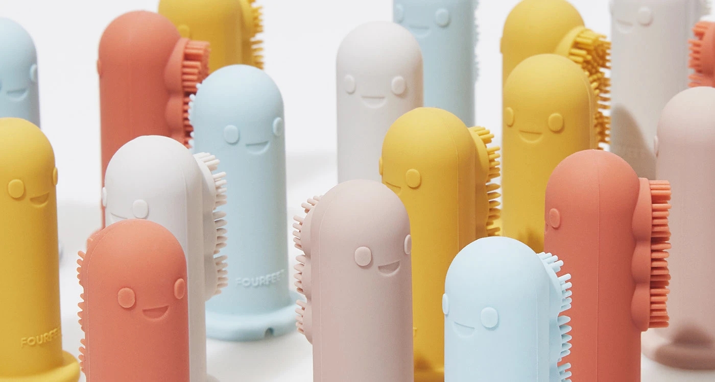 Finger toothbrush，Baby Oral Care，Toy，Dino Finger，