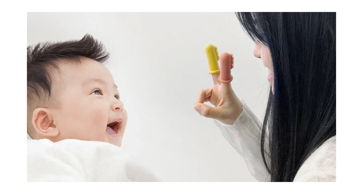 Finger toothbrush，Baby Oral Care，Toy，Dino Finger，