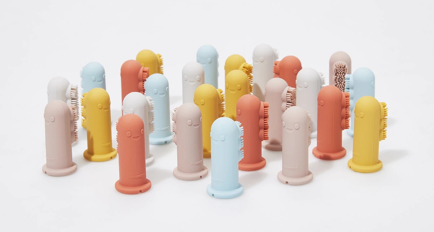 Finger toothbrush，Baby Oral Care，Toy，Dino Finger，