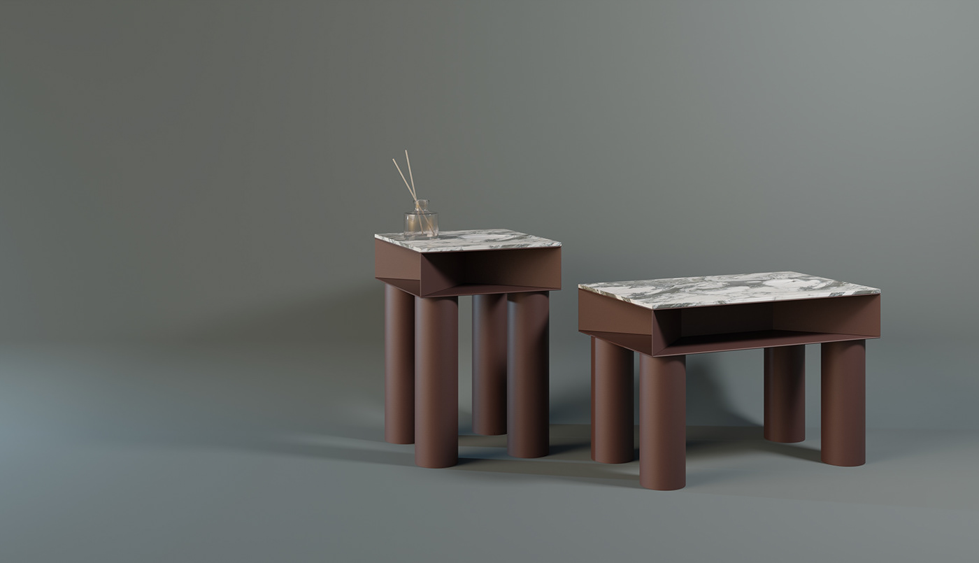 pocket，Coffee table，Desktop sculpture，geometric touch，Building Gestures，