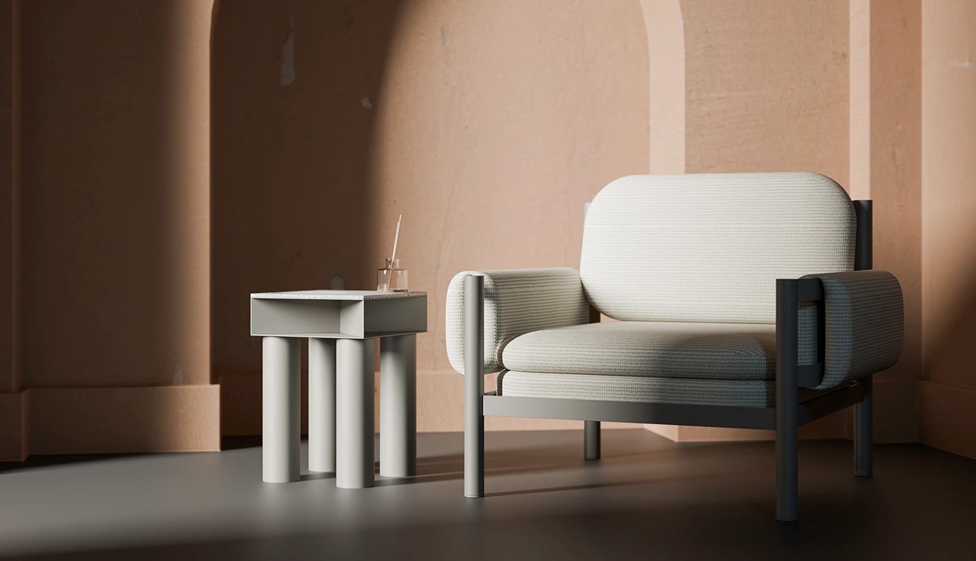 pocket，Coffee table，Desktop sculpture，geometric touch，Building Gestures，