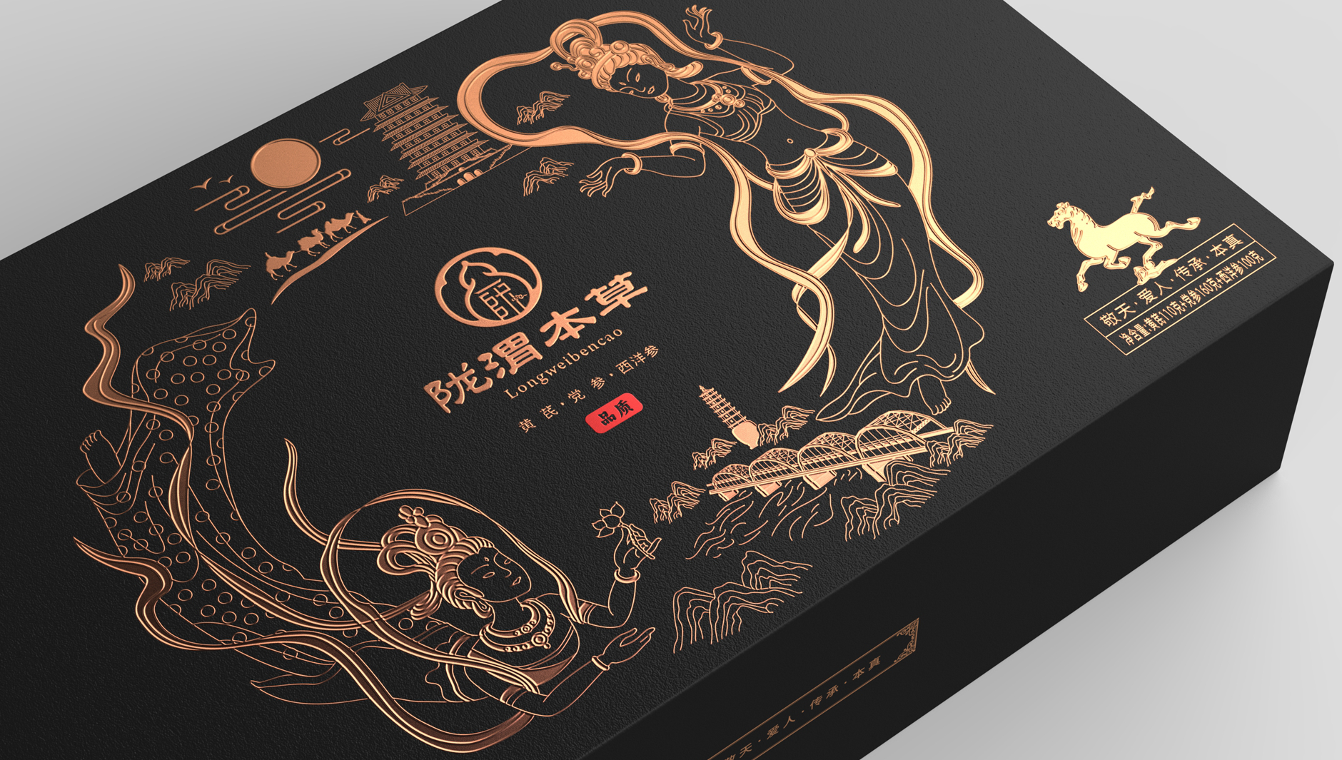 Gift Box Packaging Design，Business gift box packaging design，Packaging Design of Health Gift Box，