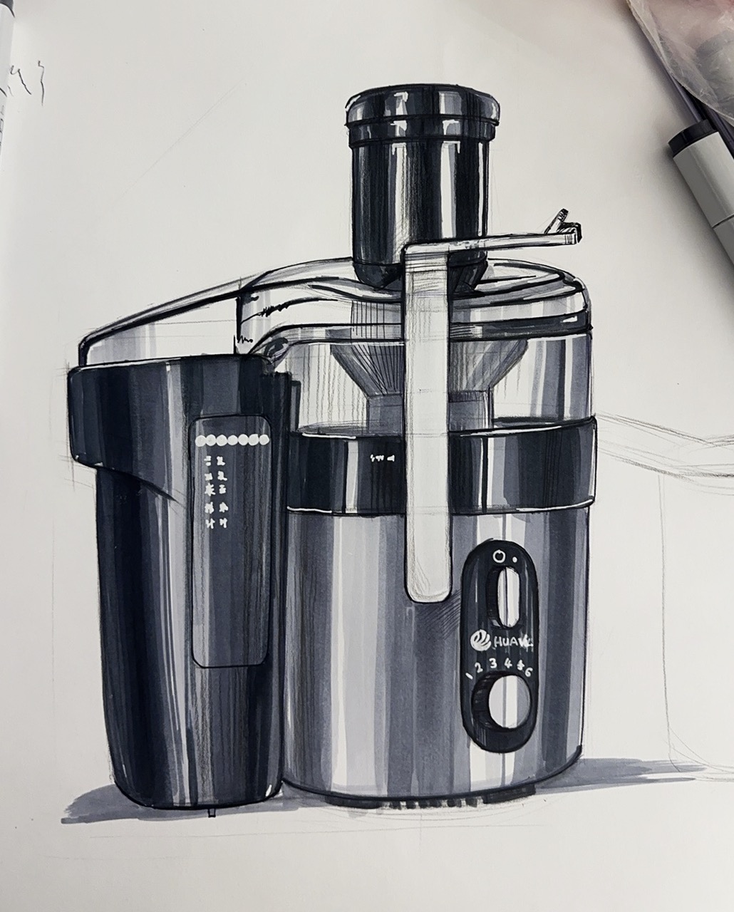 industrial design，Hand drawn，product design，Hand drawn products，