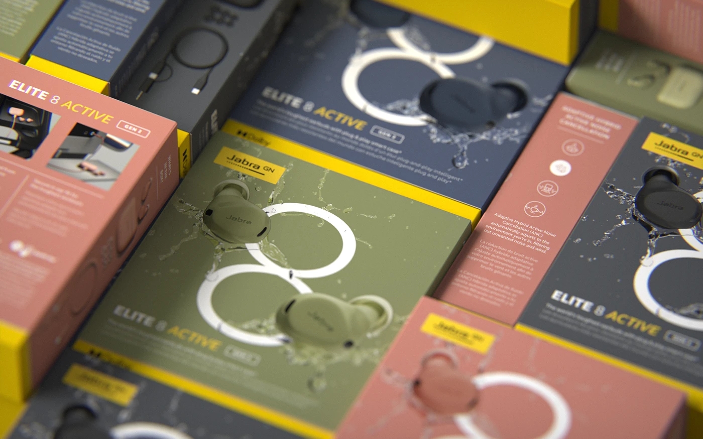 packing，Brand promotion，industrial design，Jabra- Elite Series，