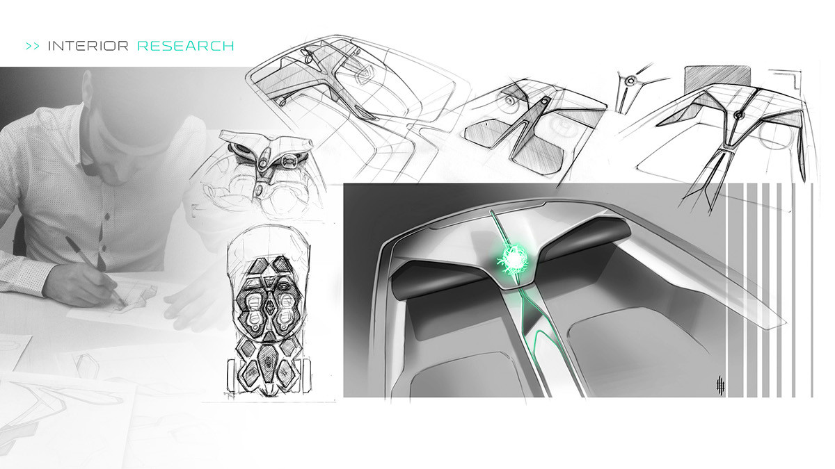 Jaguar，concept，industrial design，Automobile design，sketch，