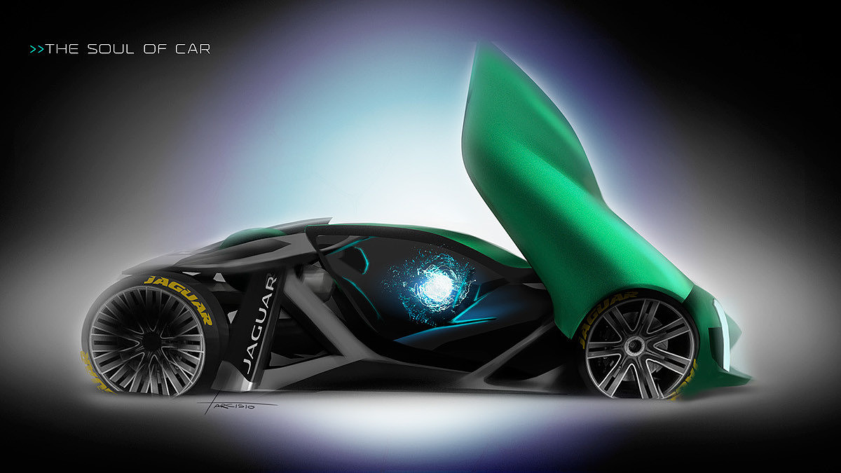 Jaguar，concept，industrial design，Automobile design，sketch，