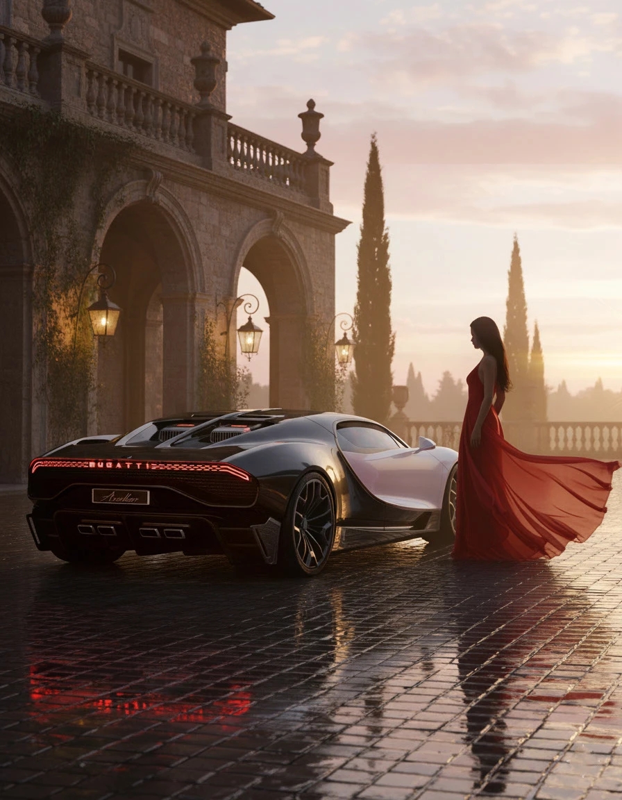 automobile，vehicle，Sports car，Bugatti Avallon，