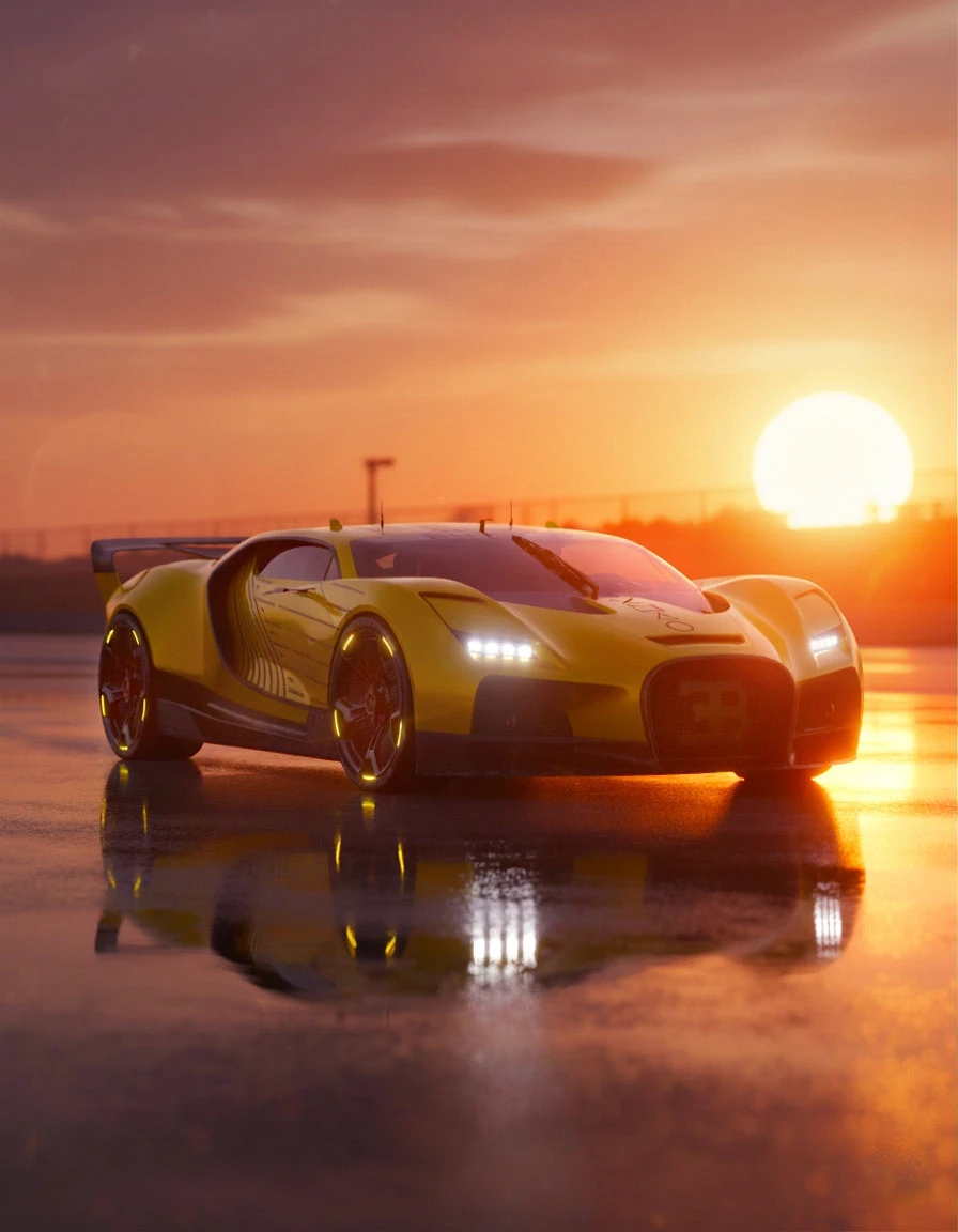 automobile，vehicle，Sports car，Bugatti Avallon，