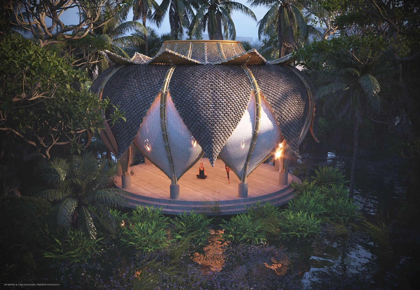 Architecture，environmental design，Yoga Studio，Yoga Pod，