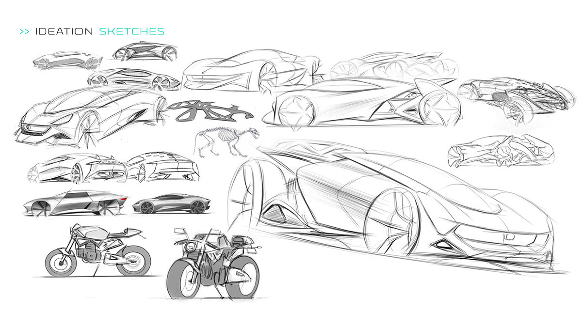 Jaguar，concept，industrial design，Automobile design，sketch，