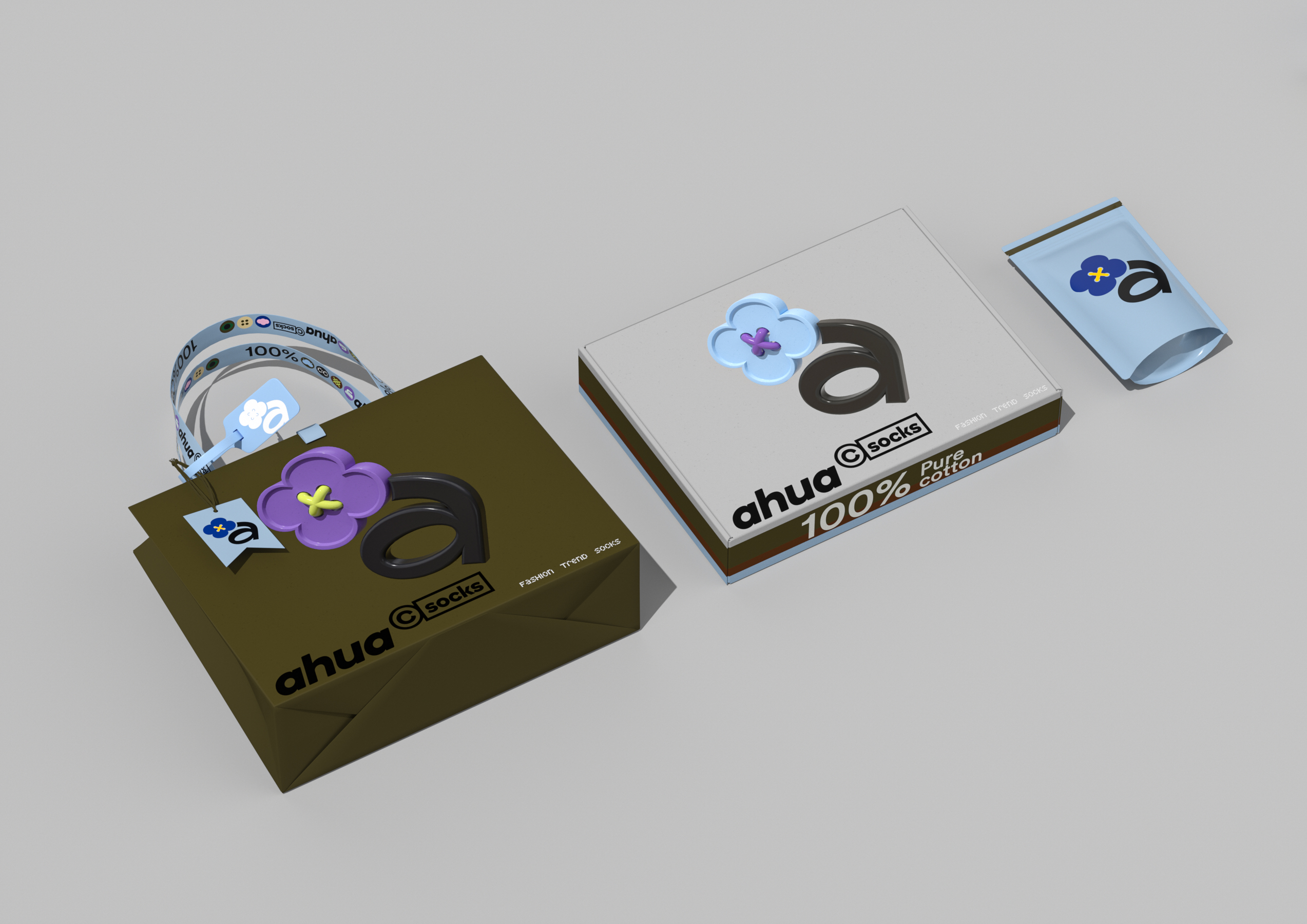 packing design，Logo design，product design，Brand design，VI design，brand image，Logo design，Socks packaging，