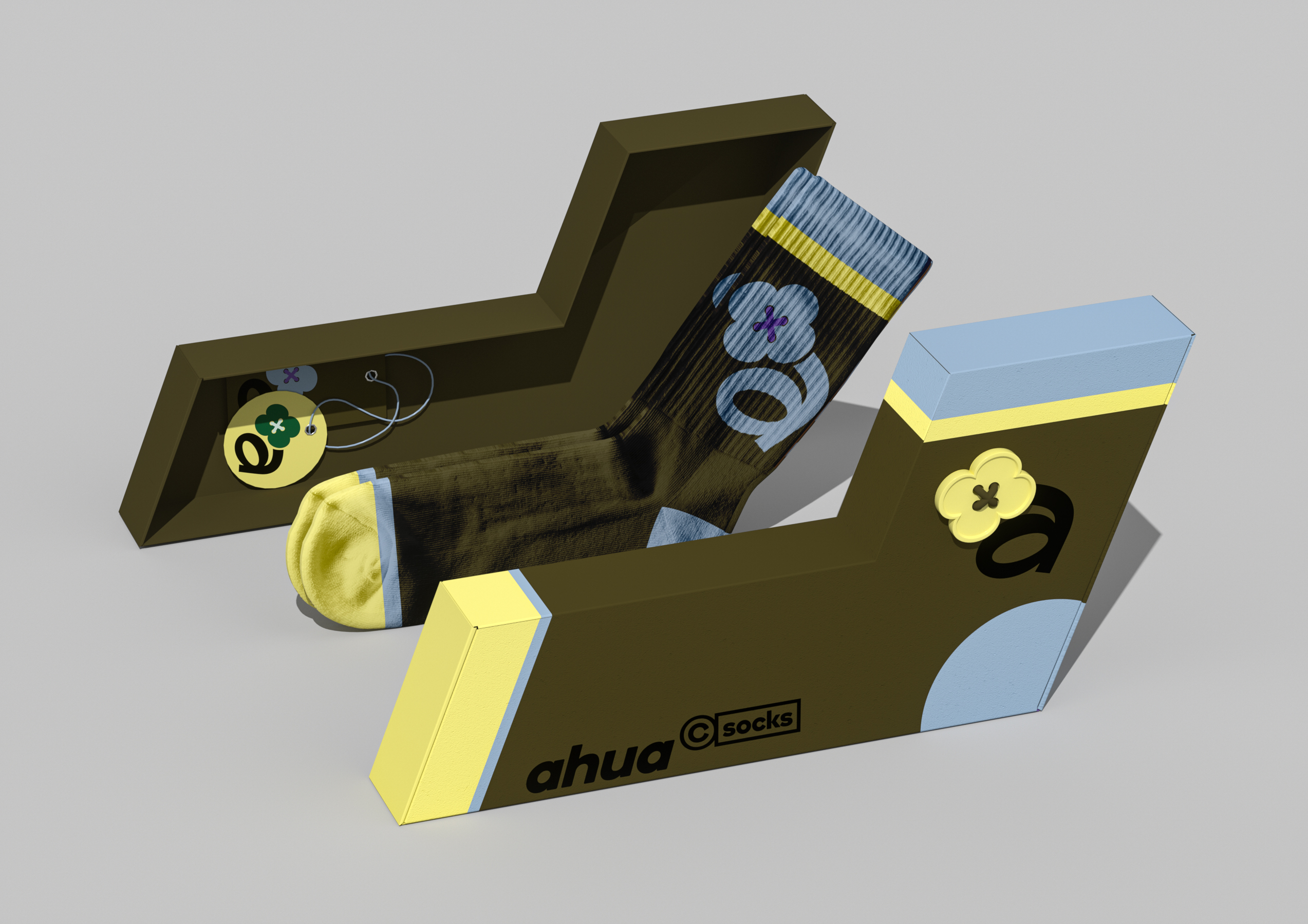 packing design，Logo design，product design，Brand design，VI design，brand image，Logo design，Socks packaging，