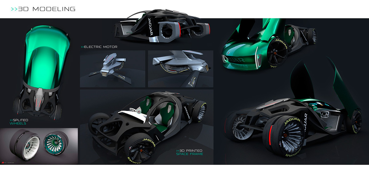 Jaguar，concept，industrial design，Automobile design，sketch，