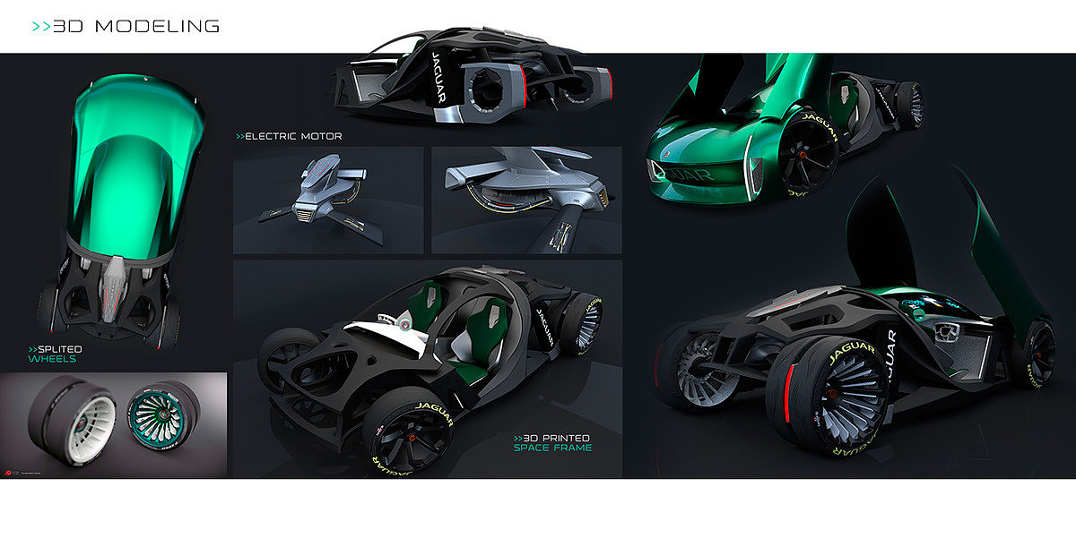 Jaguar，concept，industrial design，Automobile design，sketch，