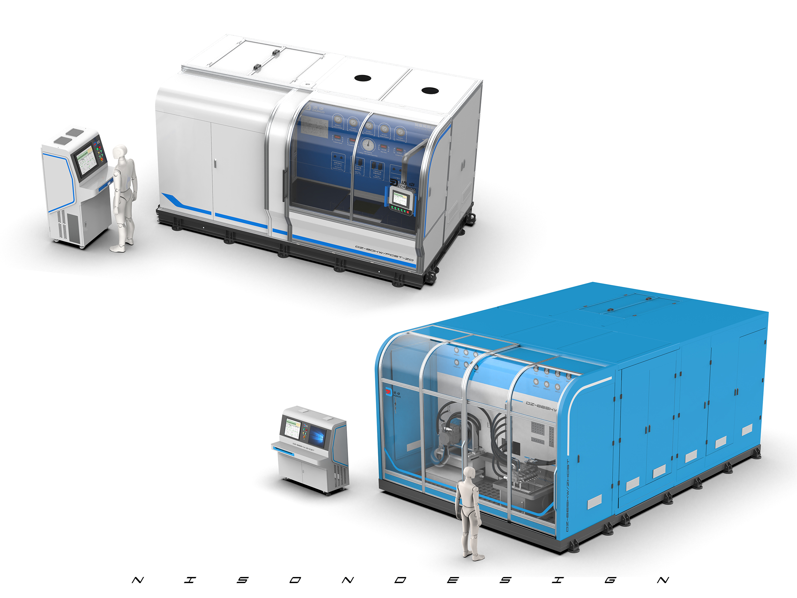 industrial design，Sheet metal design，Hydraulic test bench，