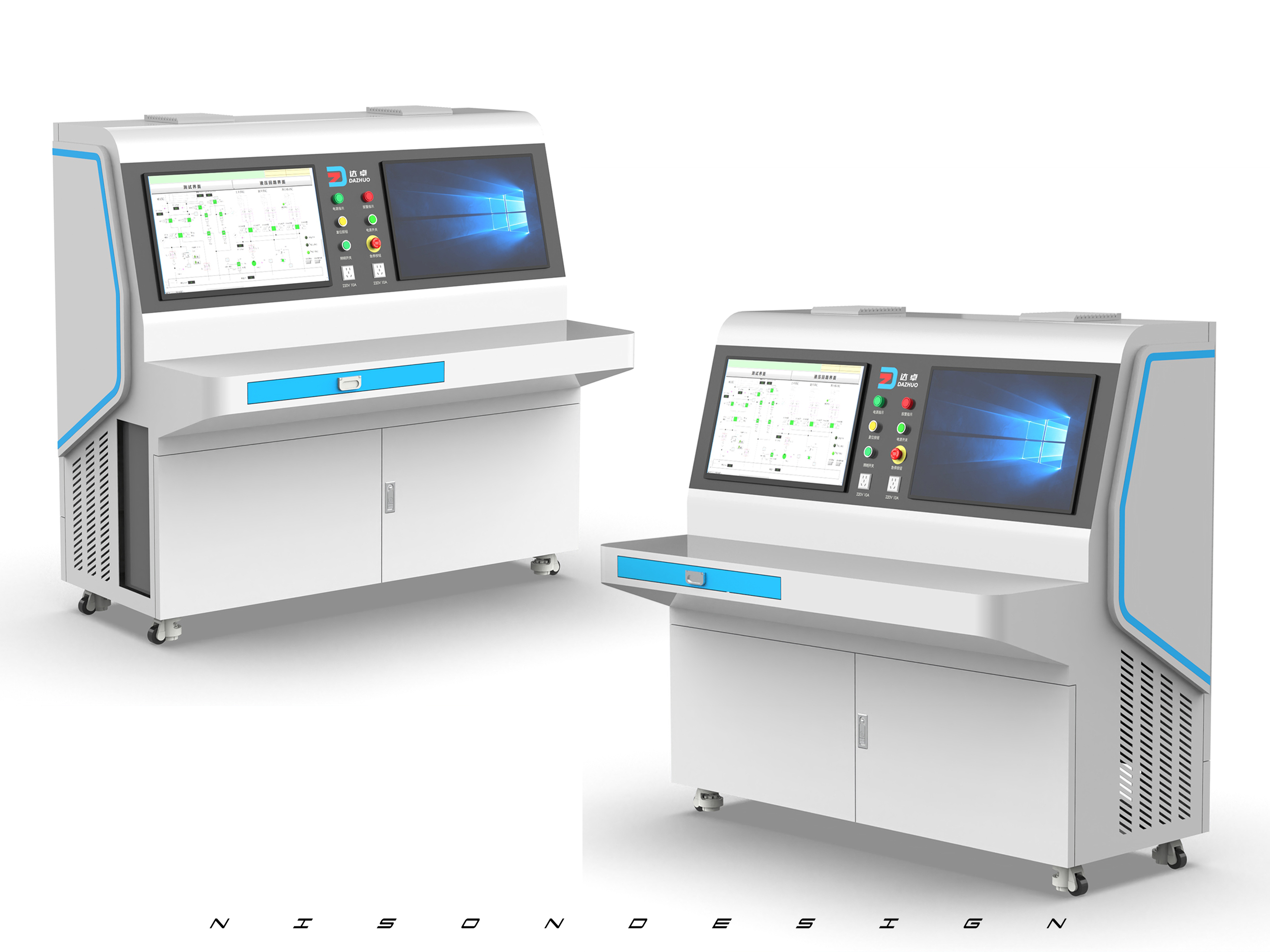 industrial design，Sheet metal design，Hydraulic test bench，
