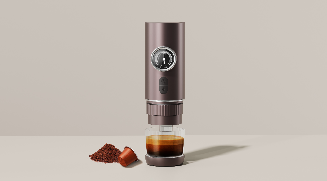Portable coffee machine，industrial design，Structural design，home aesthetics，Boutique Coffee，Smart small household appliances，Ritual sense of life，