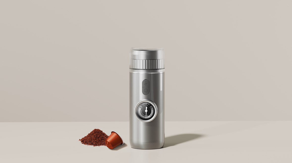 Portable coffee machine，industrial design，Structural design，home aesthetics，Boutique Coffee，Smart small household appliances，Ritual sense of life，