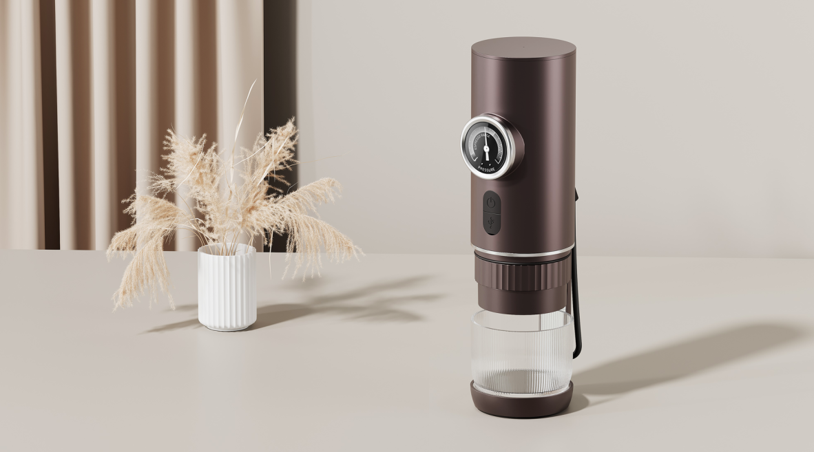Portable coffee machine，industrial design，Structural design，home aesthetics，Boutique Coffee，Smart small household appliances，Ritual sense of life，