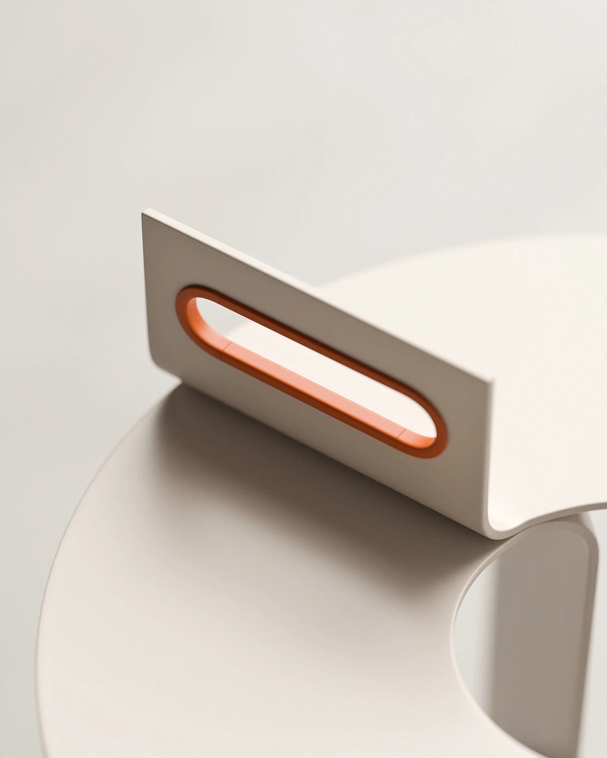 Twist，Metal，Side table，Integrated bookshelf，multi-function，