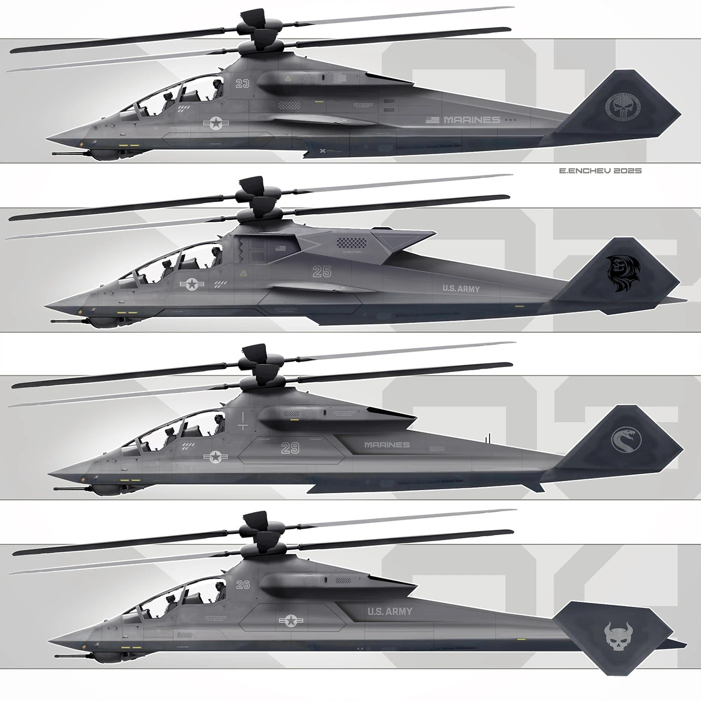 helicopter，Military design，intelligent fire control，draft，