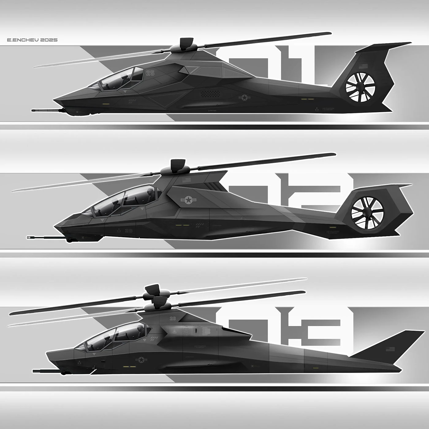 helicopter，Military design，intelligent fire control，draft，