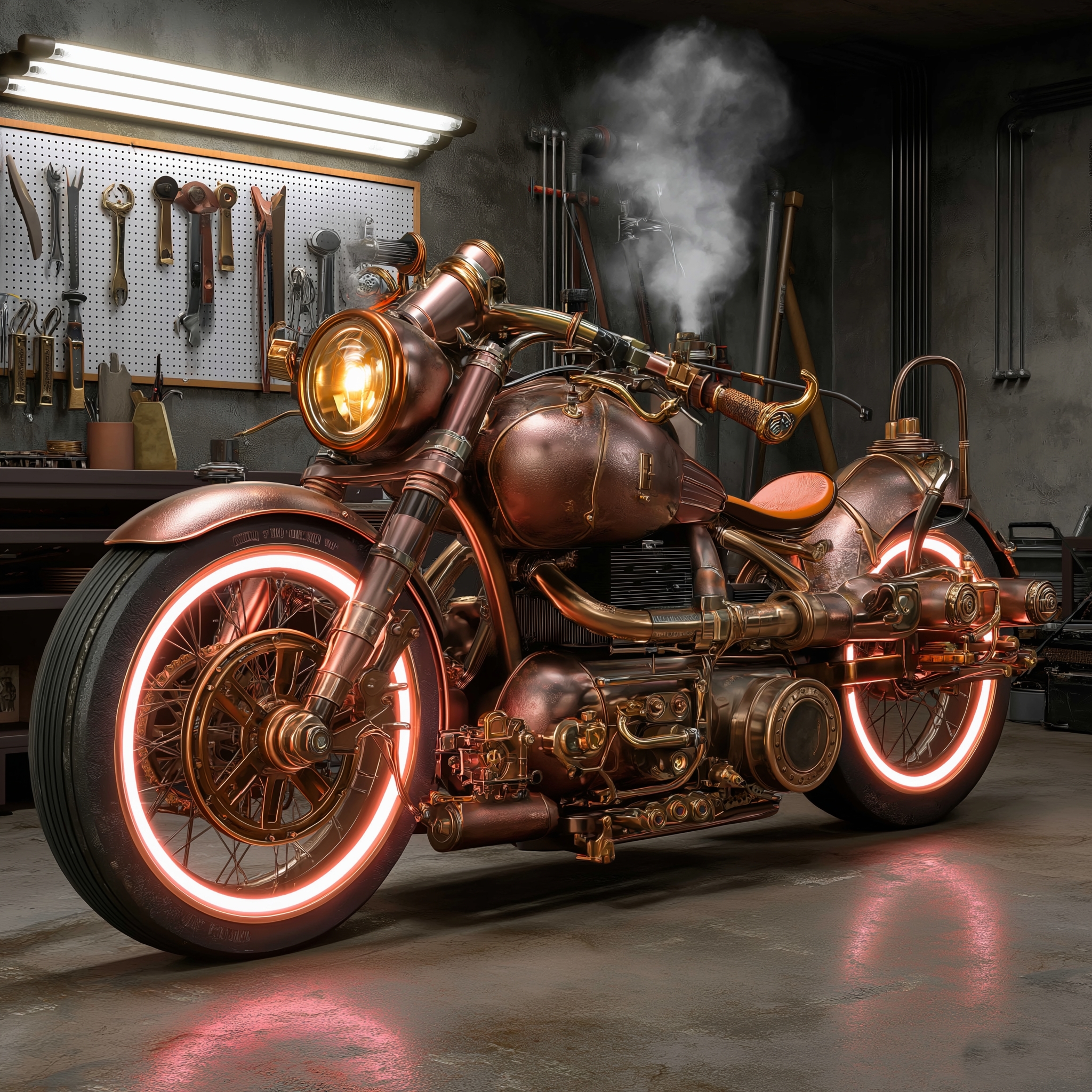 Steampunk Mechanical Aesthetics Retro Future，