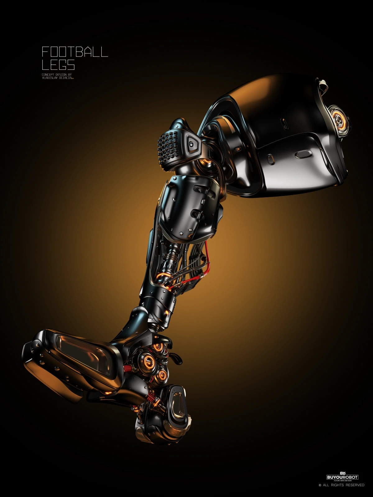 FOOTBALL LEG，machine design，industrial design，3D modeling，