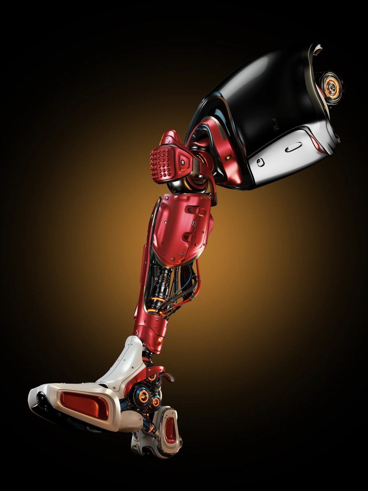 FOOTBALL LEG，machine design，industrial design，3D modeling，