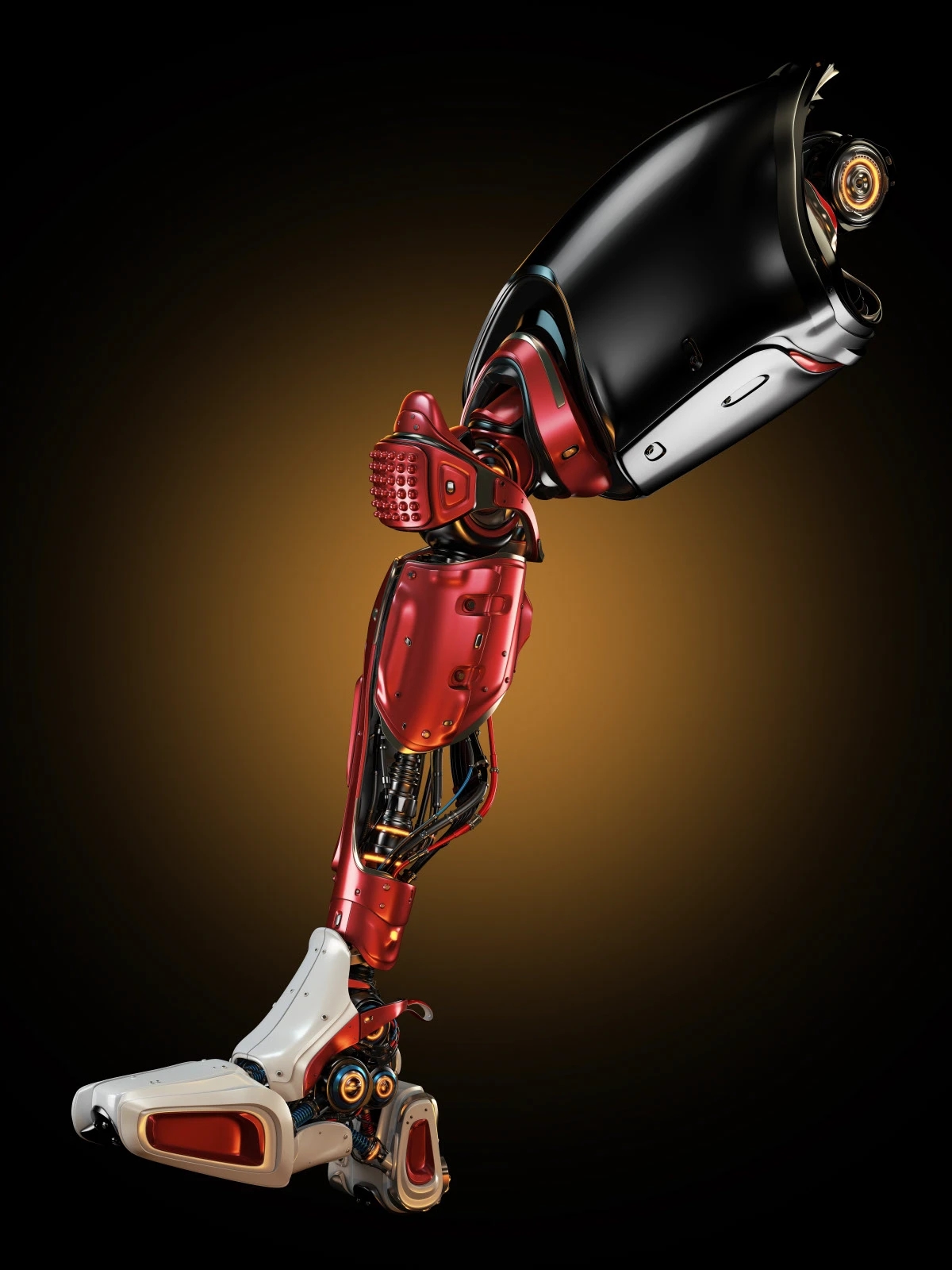 FOOTBALL LEG，machine design，industrial design，3D modeling，