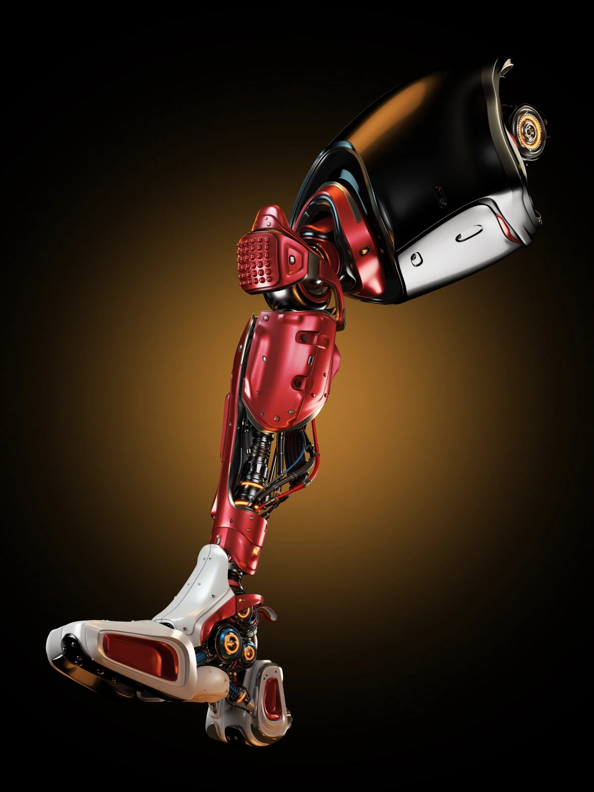 FOOTBALL LEG，machine design，industrial design，3D modeling，