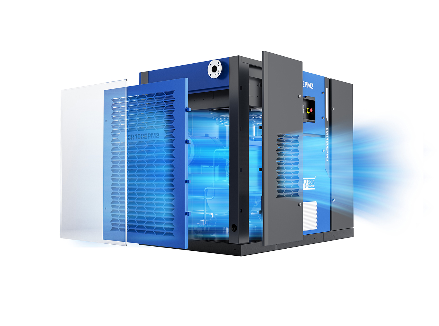 Industrial compressor rendering，Product rendering，