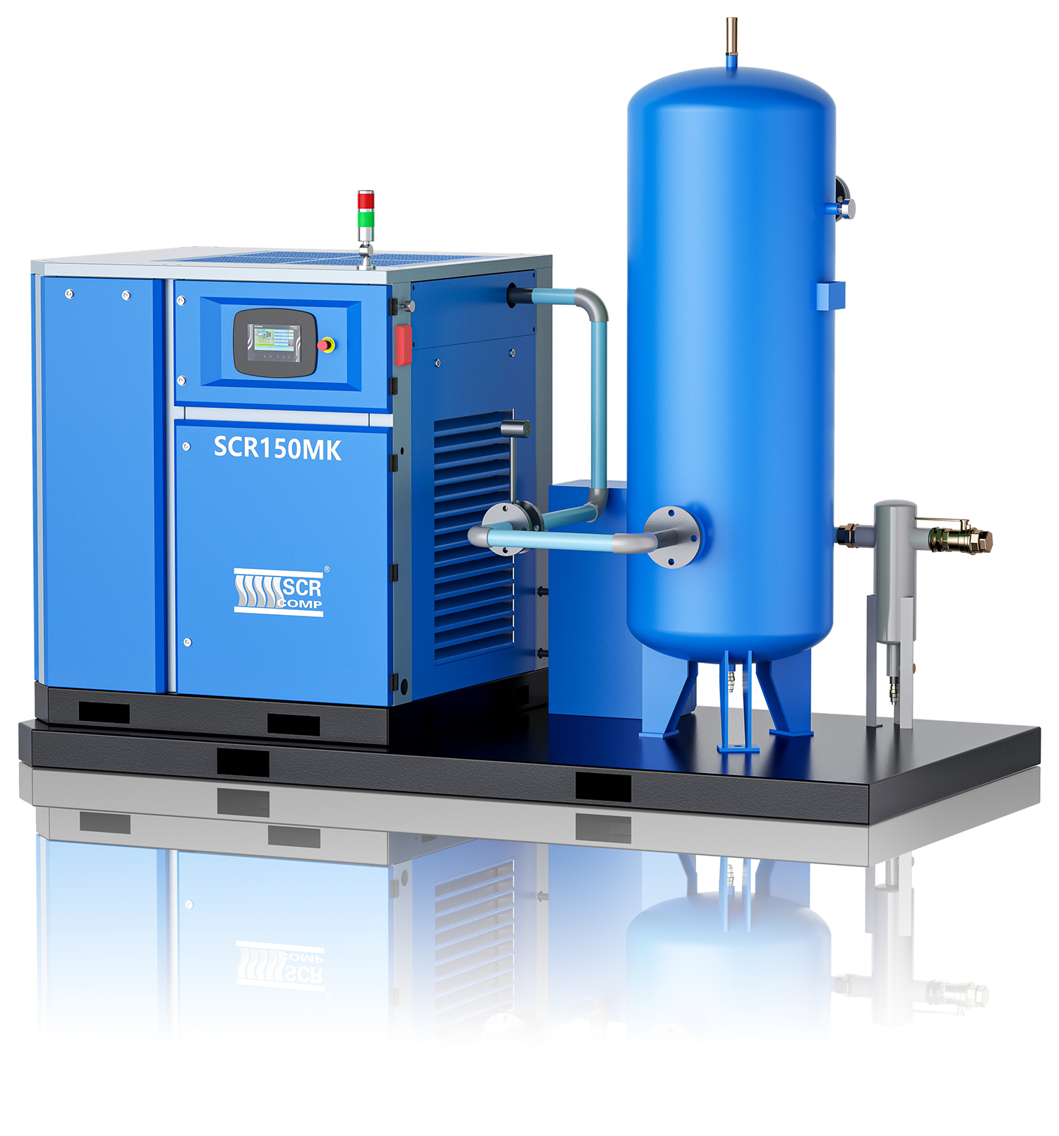 Industrial compressor rendering，Product rendering，