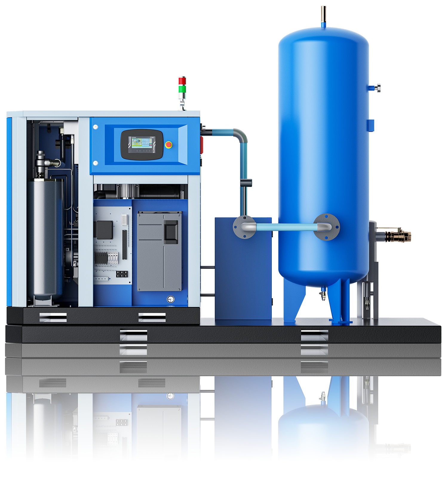 Industrial compressor rendering，Product rendering，