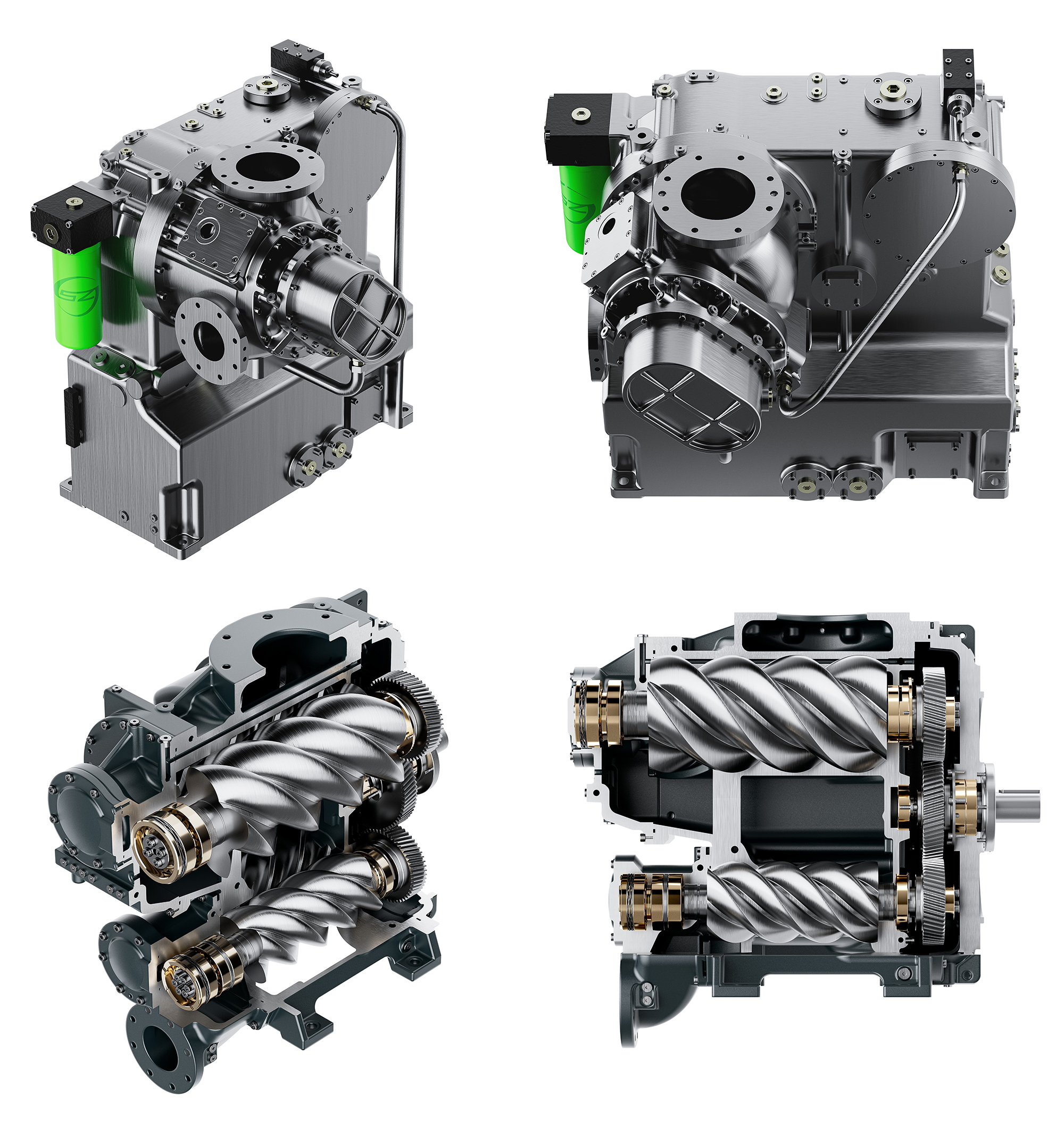 Industrial compressor rendering，Product rendering，