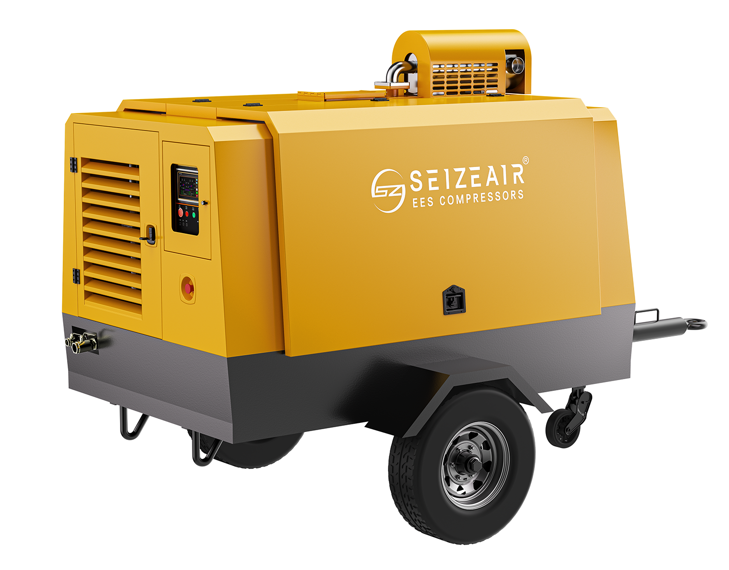 Industrial compressor rendering，Product rendering，