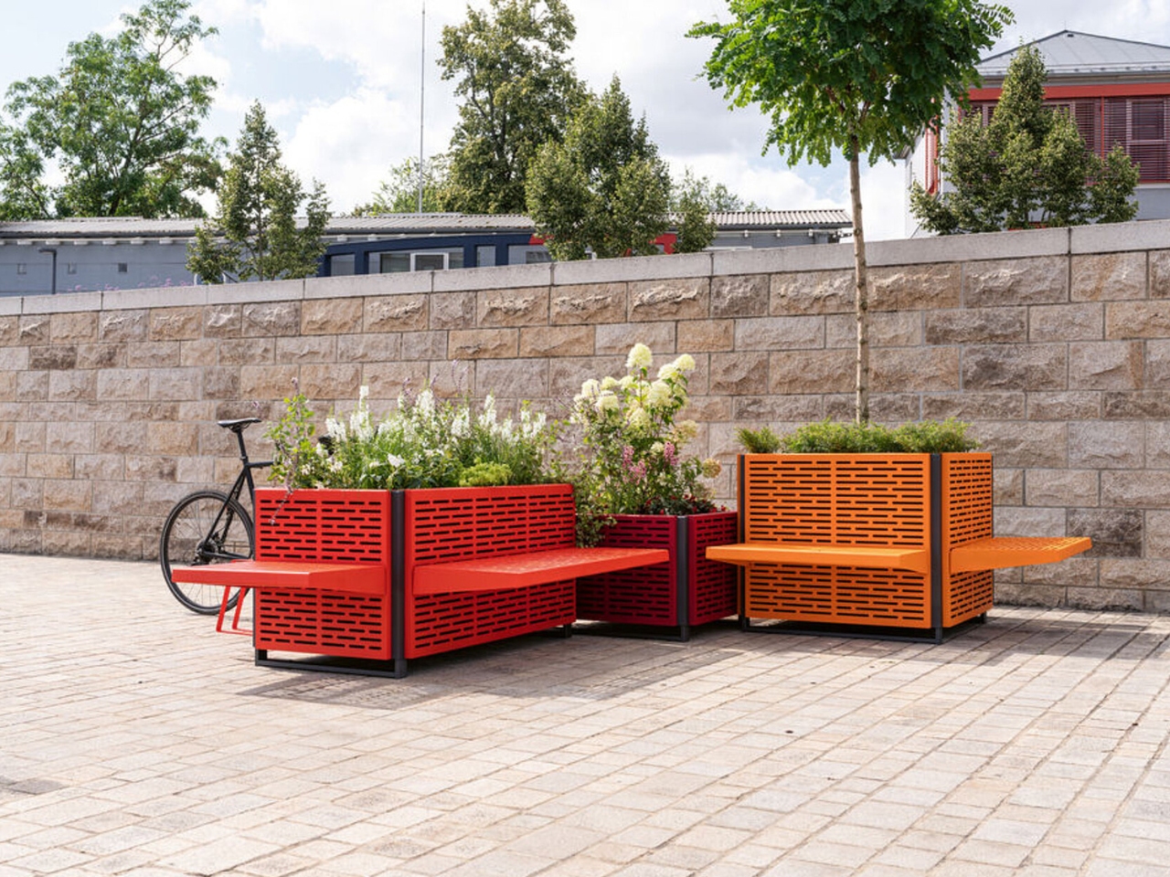 Planter 300，Modular planter，gardening facilities，Outdoor landscape，