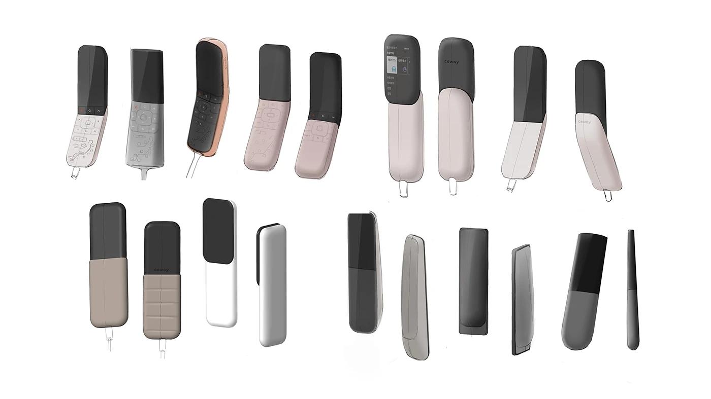 Double Slide Remote Control，Hidden UI，Massage chair interface，functional density，