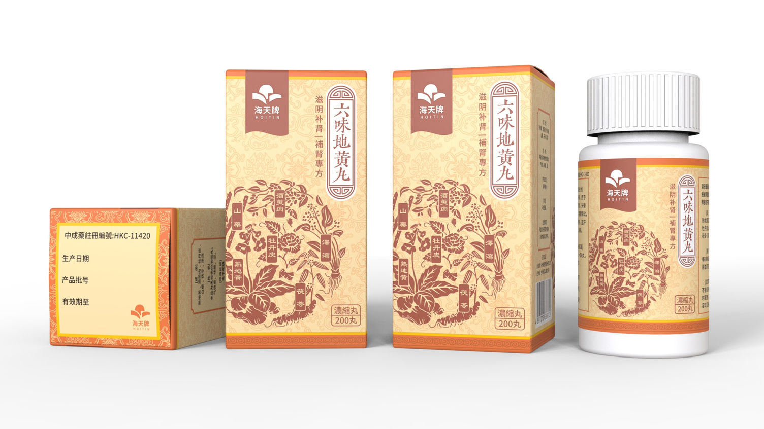 Traditional Chinese Medicine Packaging Design，Packaging Design of Liuwei Dihuang Pills，Xiaoyao Pill Packaging Design，