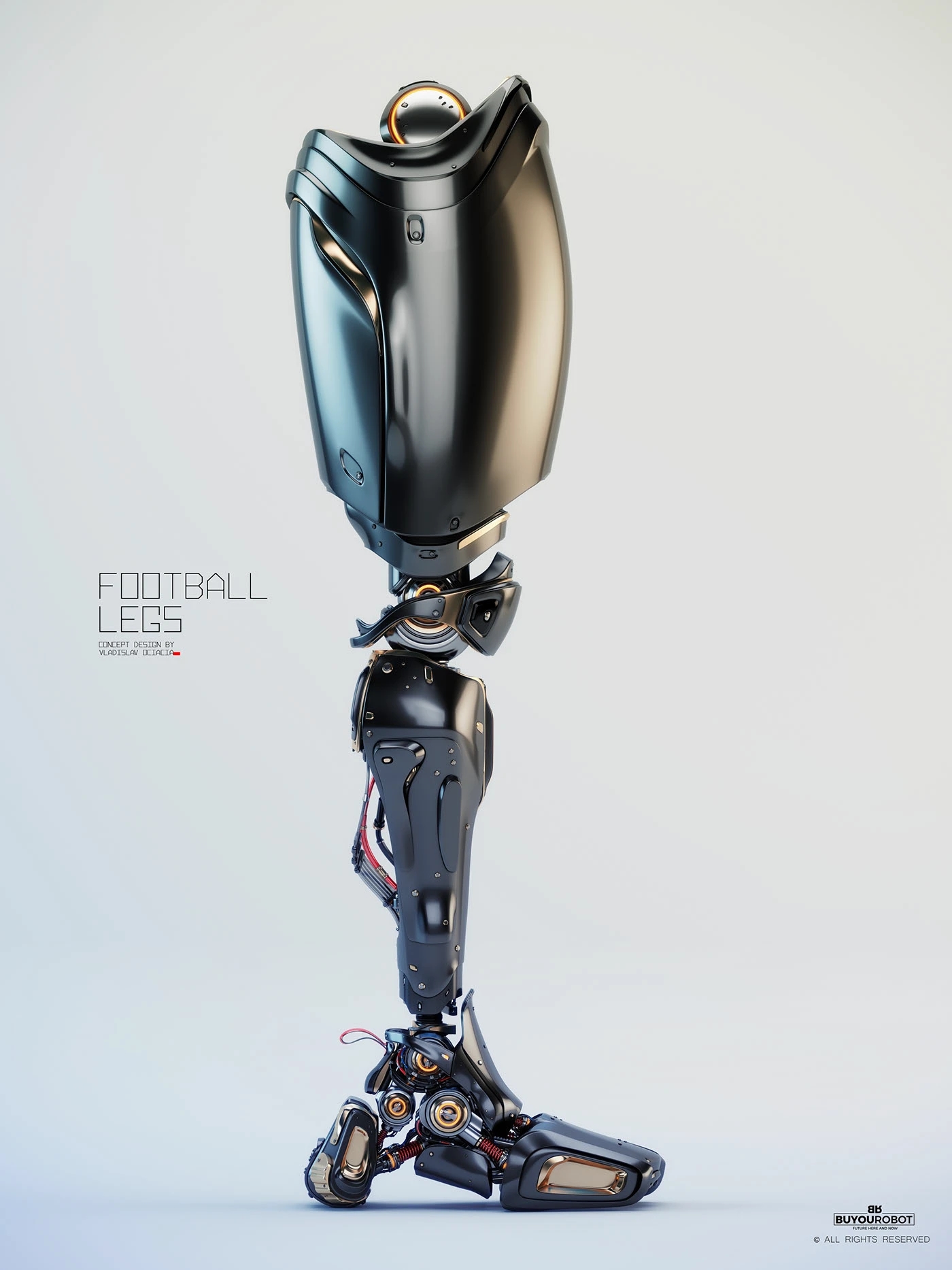 Electronic leg，Football legs，industrial design，Prop design，