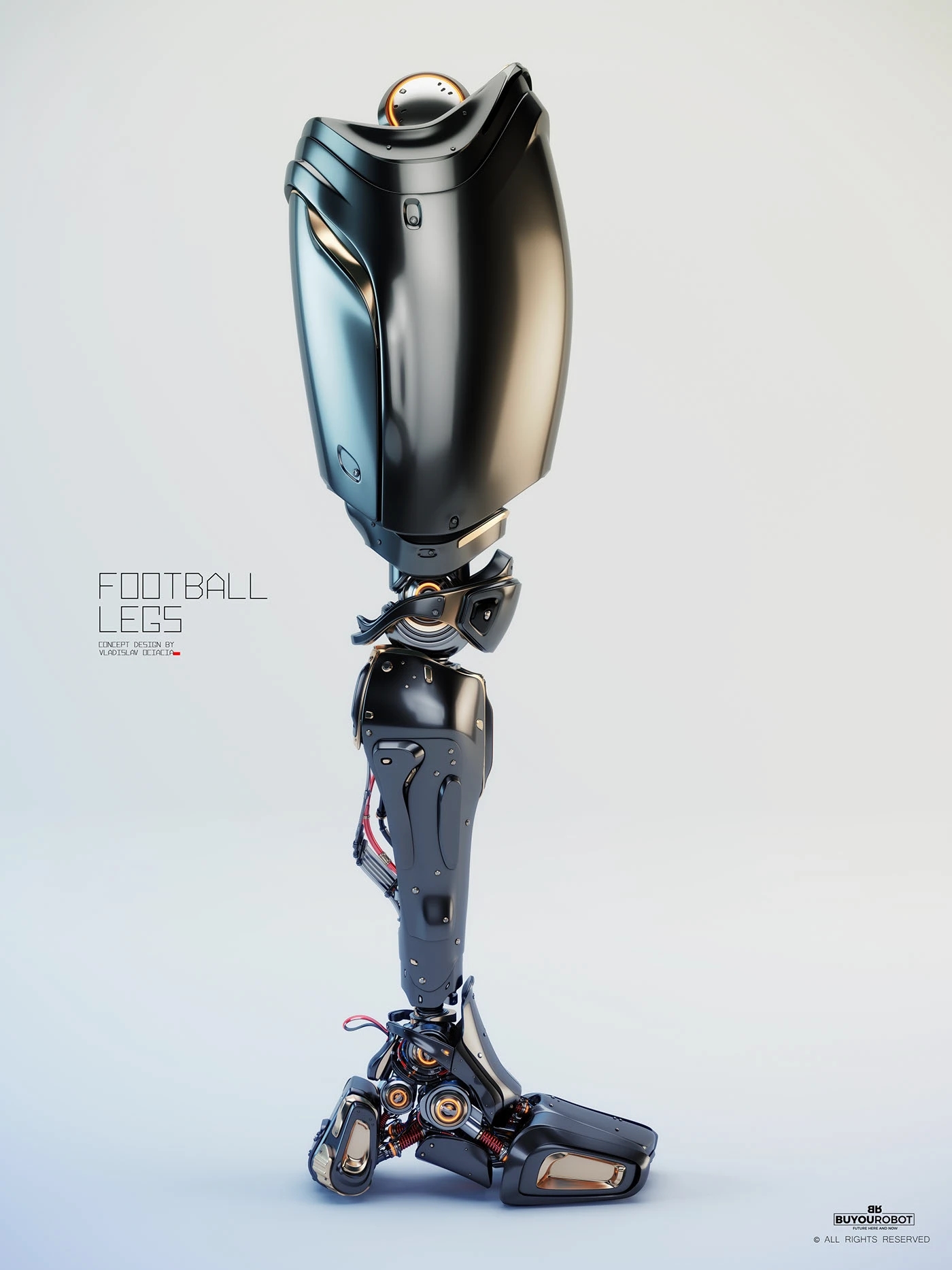 Electronic leg，Football legs，industrial design，Prop design，