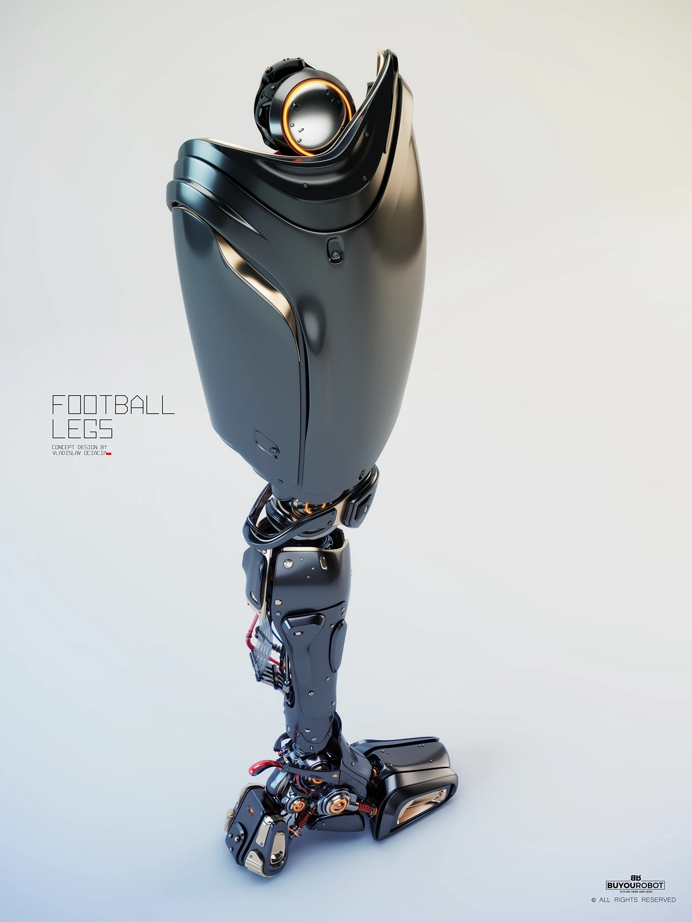 Electronic leg，Football legs，industrial design，Prop design，