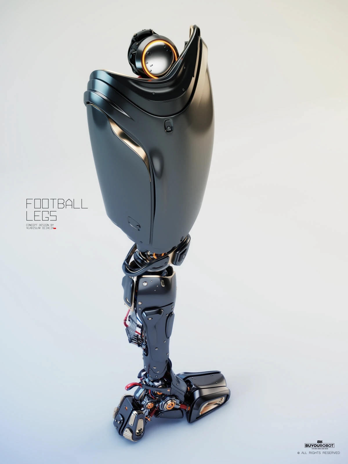 Electronic leg，Football legs，industrial design，Prop design，