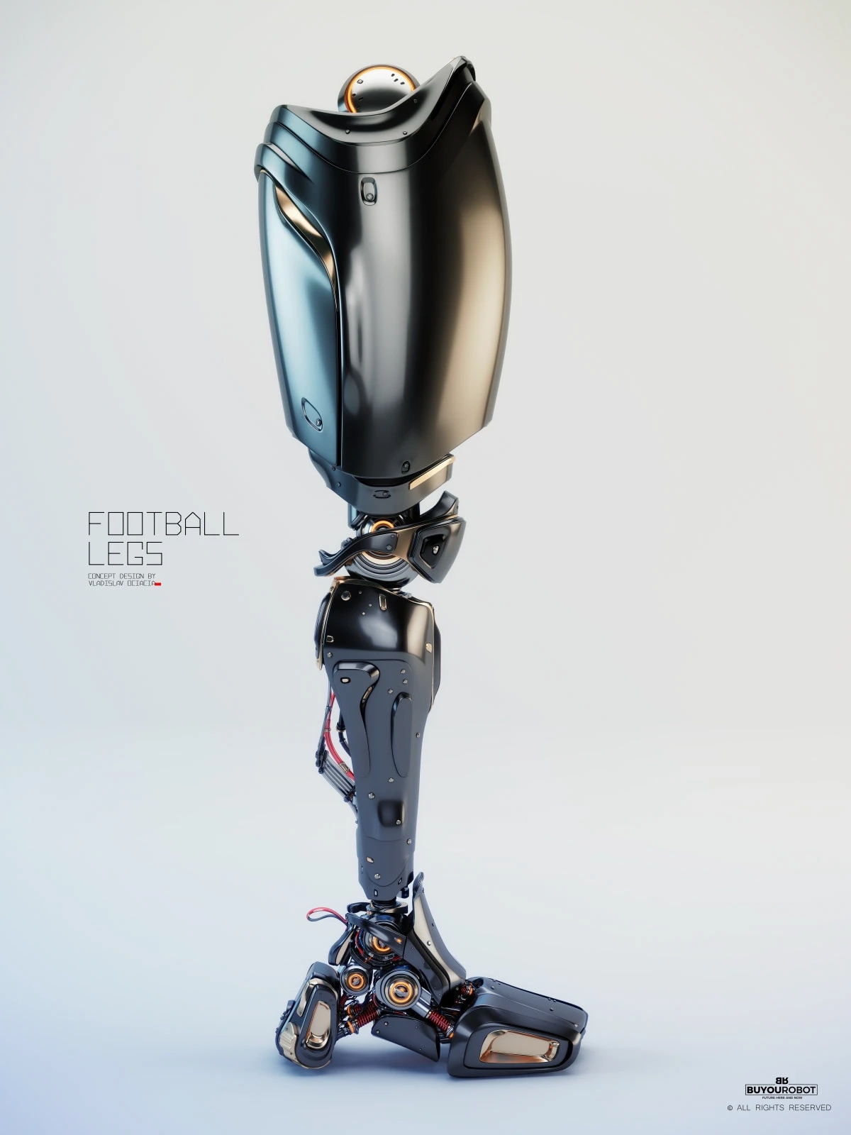 Electronic leg，Football legs，industrial design，Prop design，