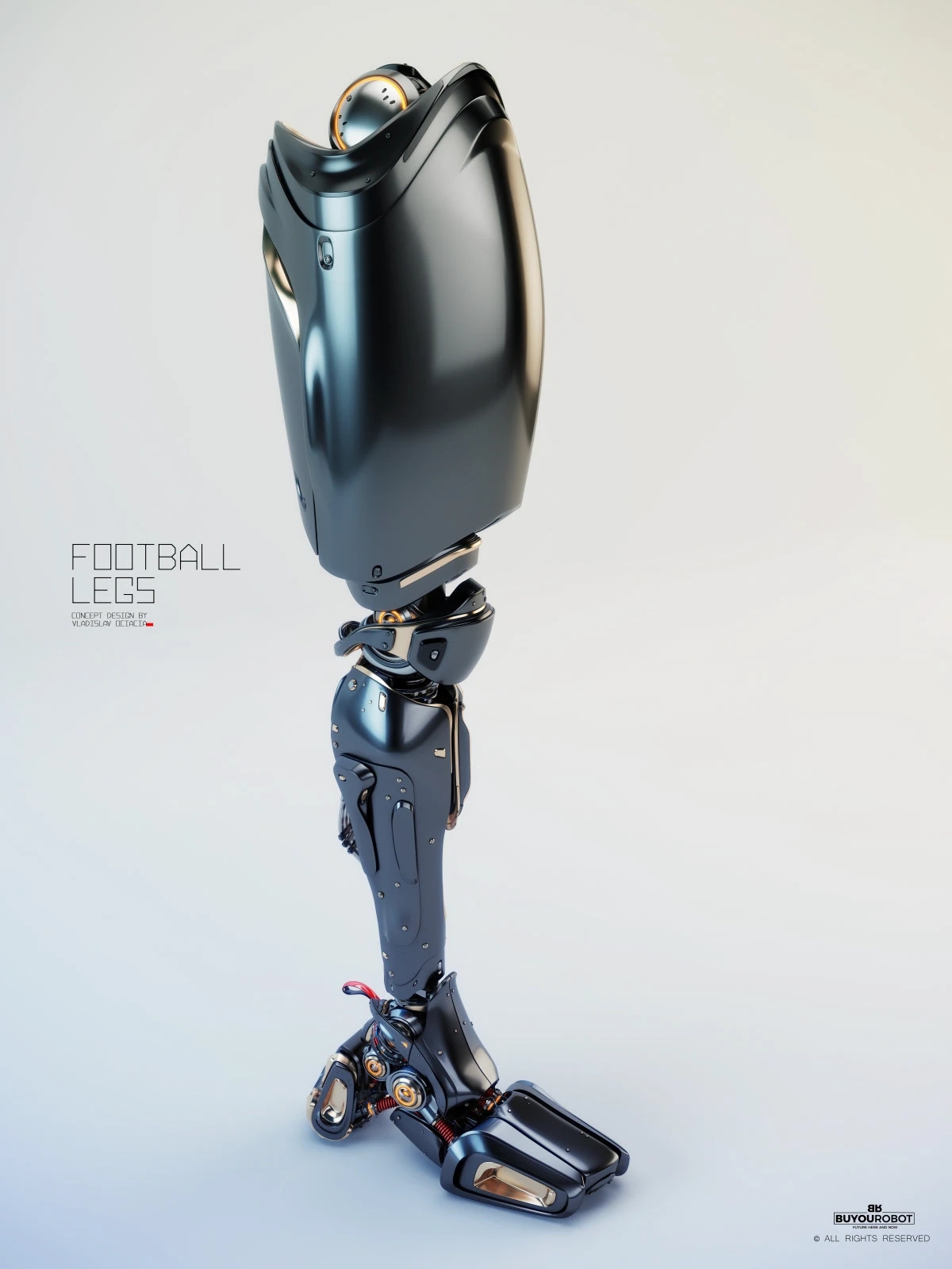 Electronic leg，Football legs，industrial design，Prop design，