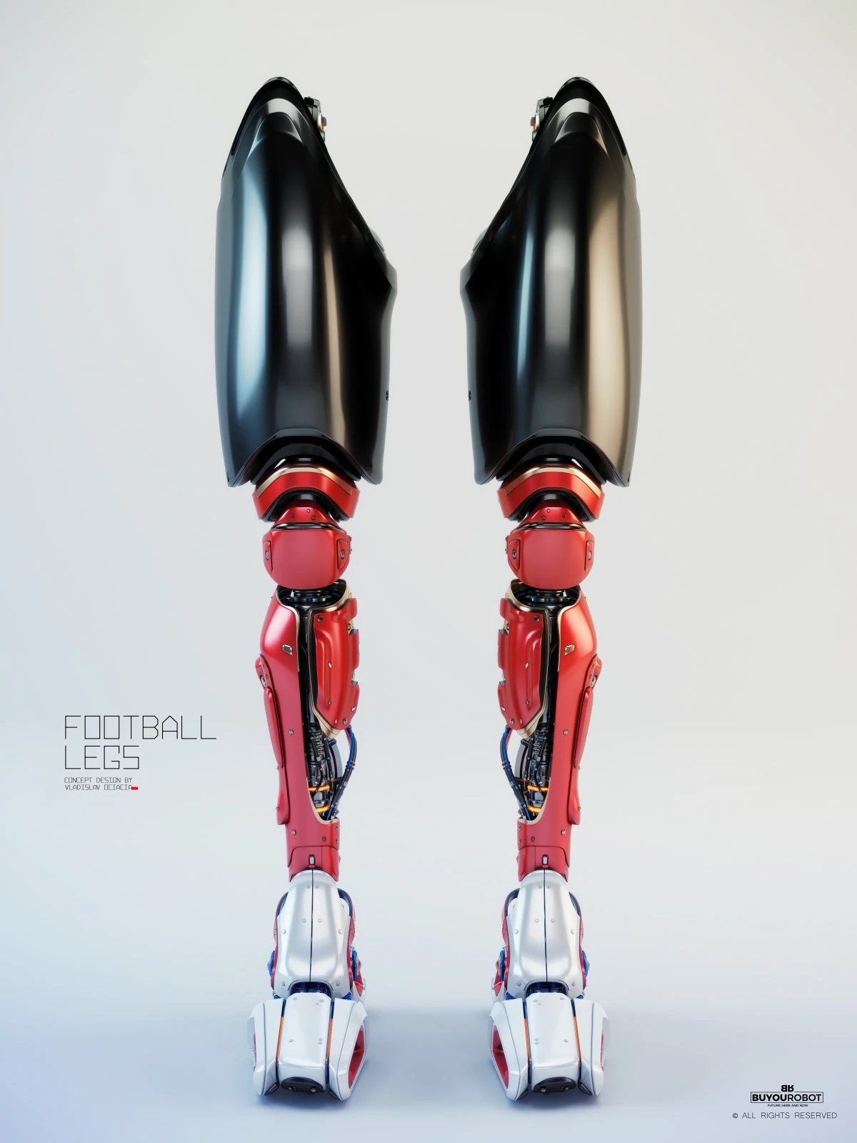 Electronic leg，Football legs，industrial design，Prop design，