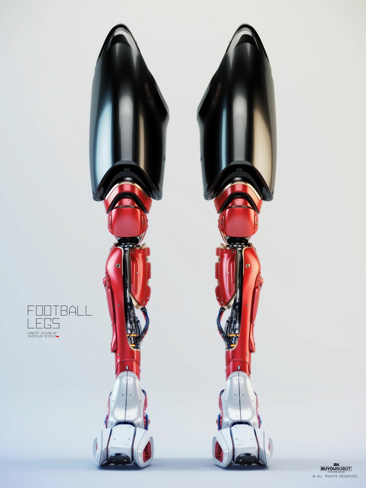 Electronic leg，Football legs，industrial design，Prop design，
